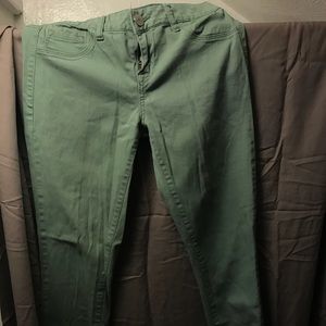 Refuge Green Skinny Jeans